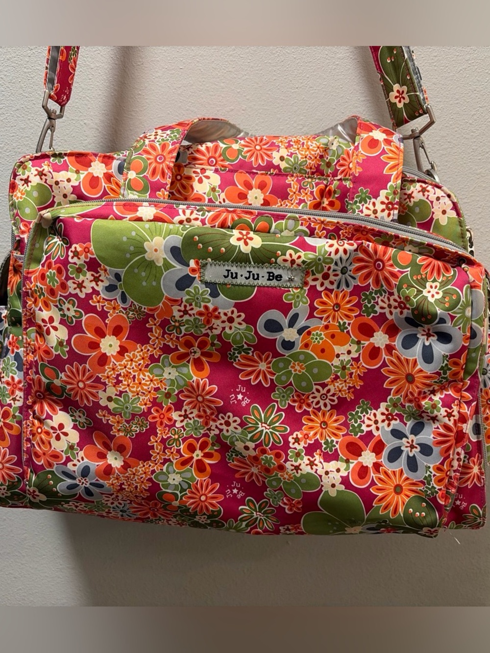 Ju-Ju-Be Floral Be Prepared Diaper or Duffle Bag in Perky Perennials